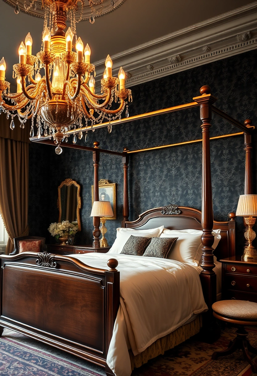 Bedroom black accent wall ideas 17