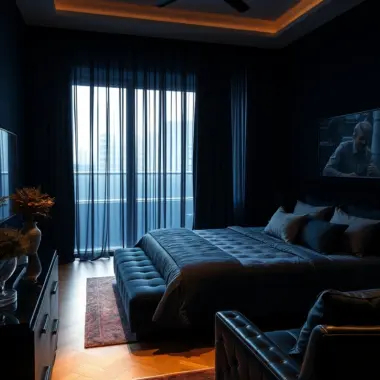 Black and blue bedroom ideas 1