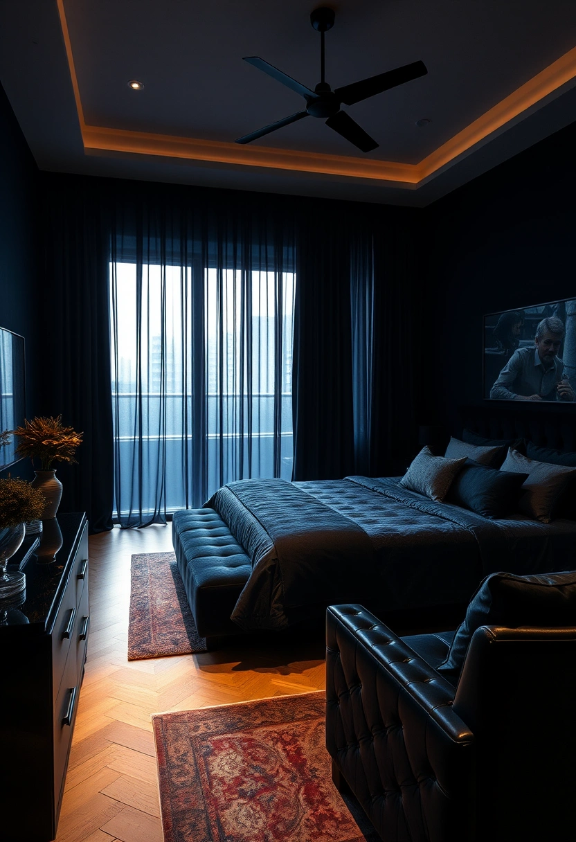 Black and blue bedroom ideas 1
