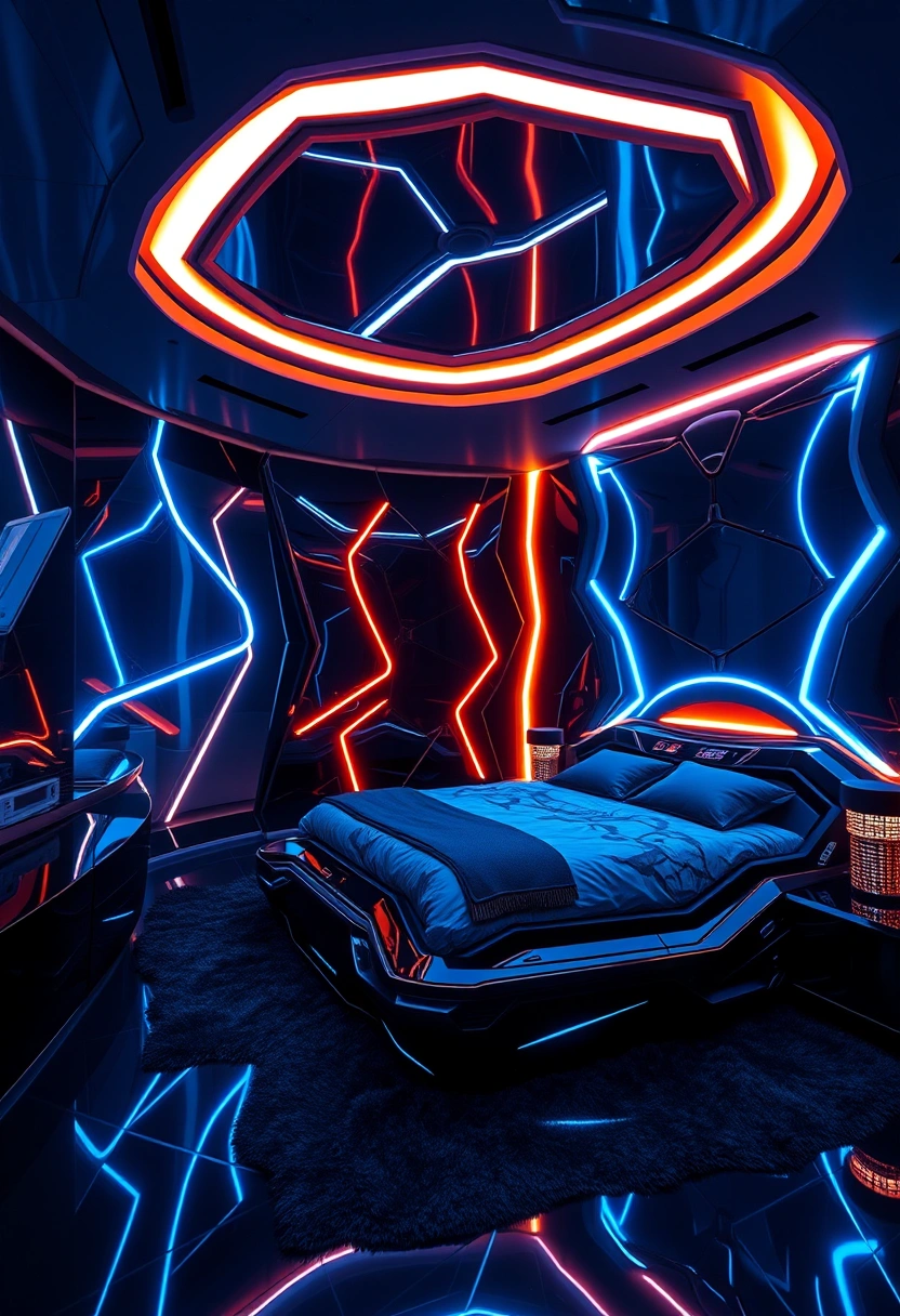 Black and blue bedroom ideas 10