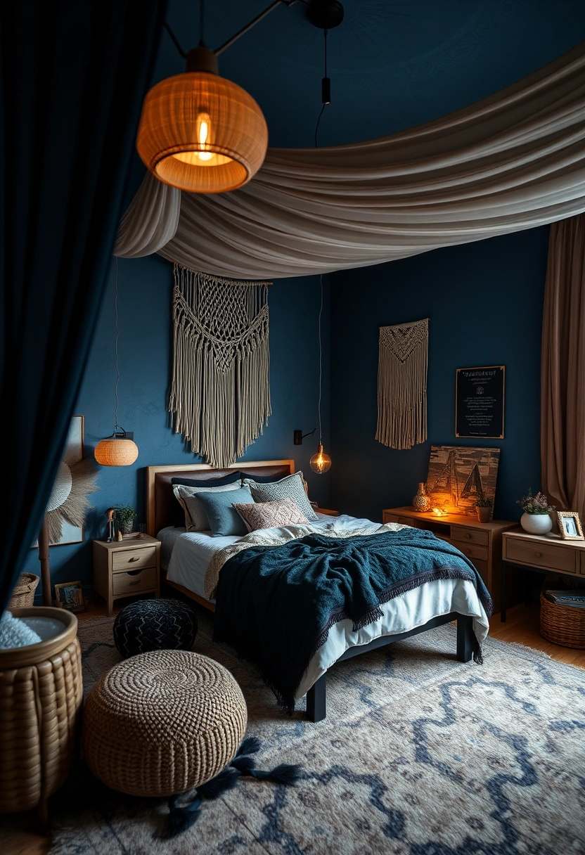 Black and blue bedroom ideas 11