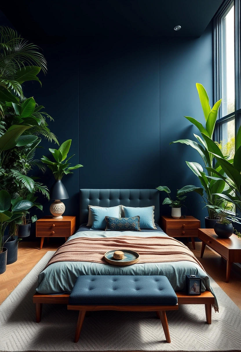 Black and blue bedroom ideas 12