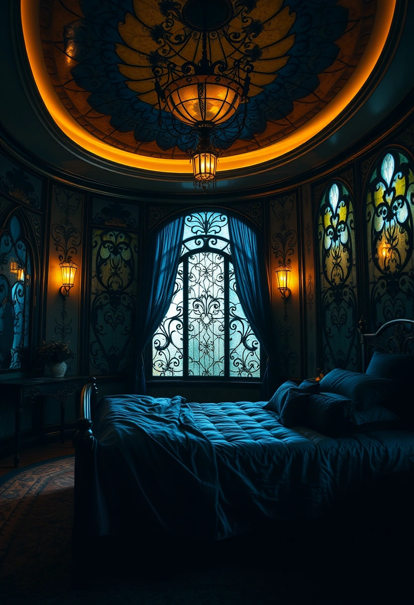 Black and blue bedroom ideas 16