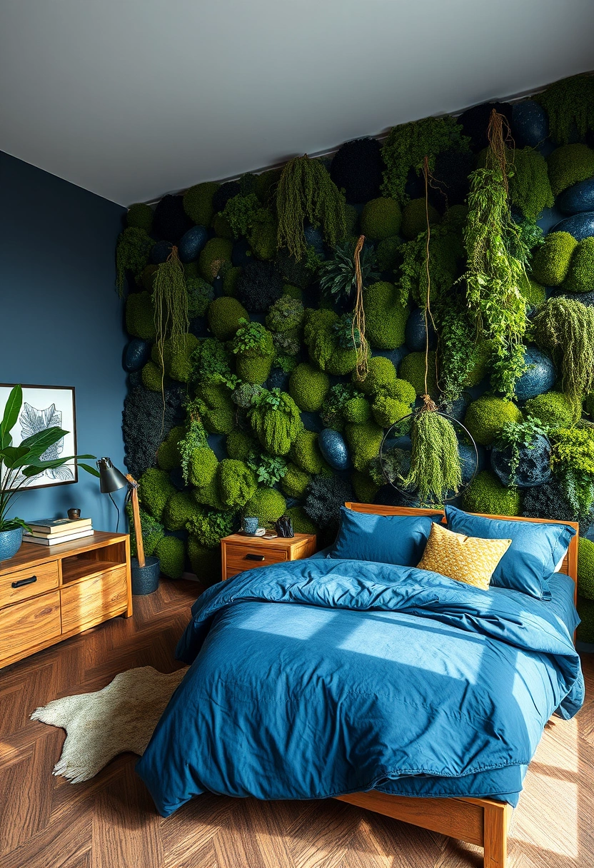 Black and blue bedroom ideas 18