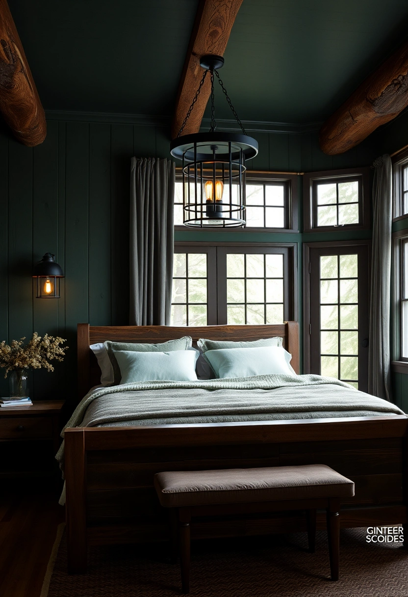 Black and green bedroom ideas 15