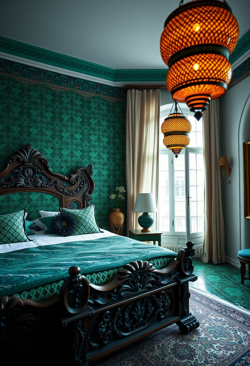 Black and green bedroom ideas 16
