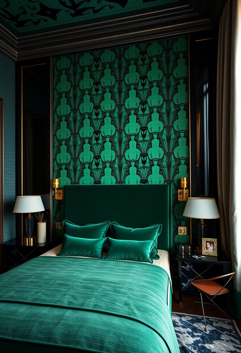 Black and green bedroom ideas 6