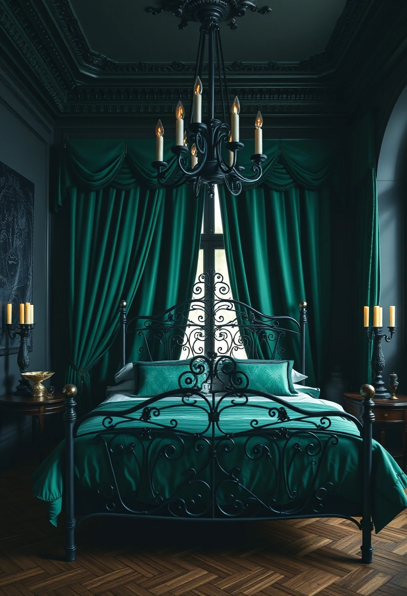 Black and green bedroom ideas 8