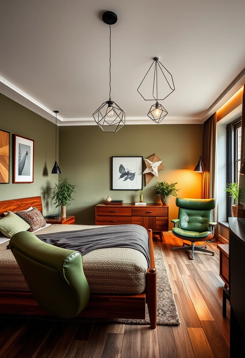 Black and green bedroom ideas 9