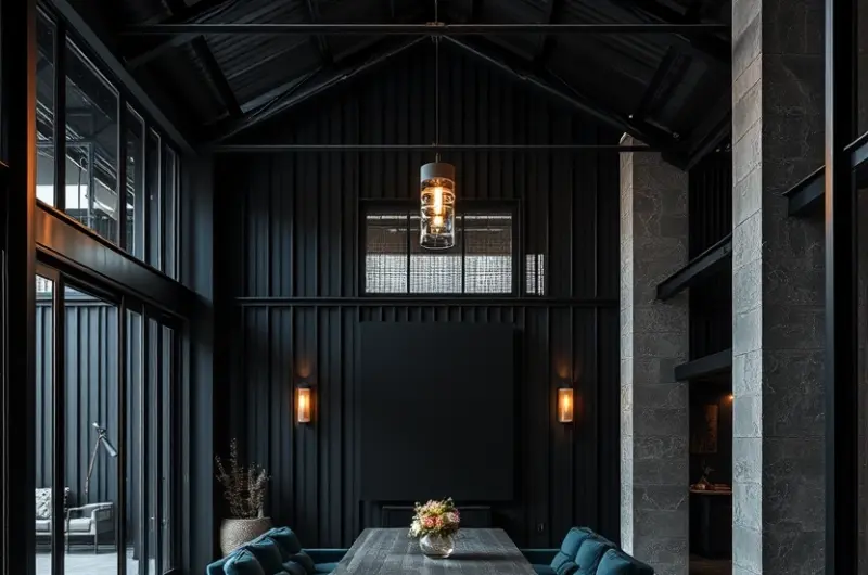 Black barndominium exterior ideas 1