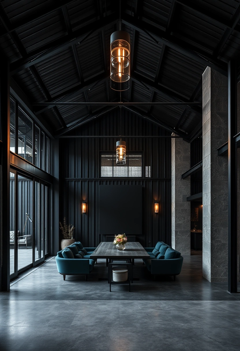 Black barndominium exterior ideas 1