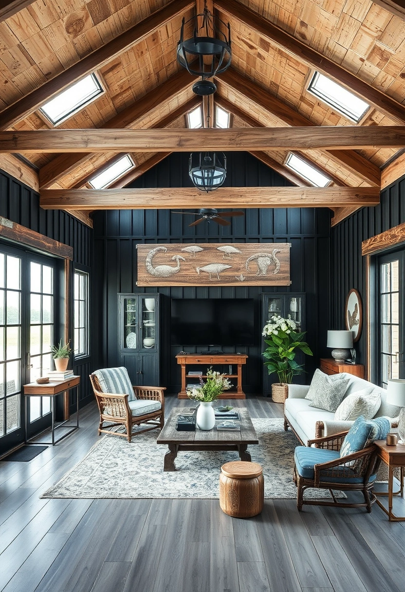 Black barndominium exterior ideas 11
