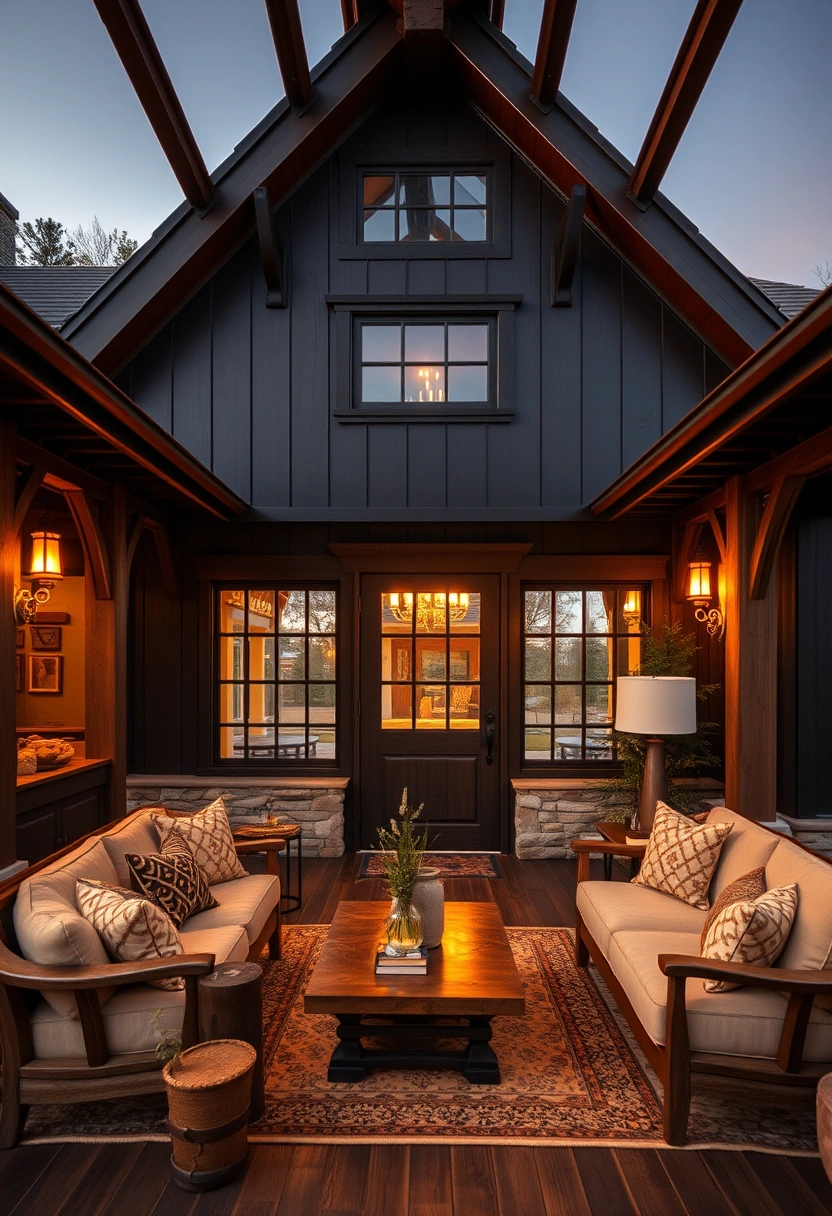 Black barndominium exterior ideas 13