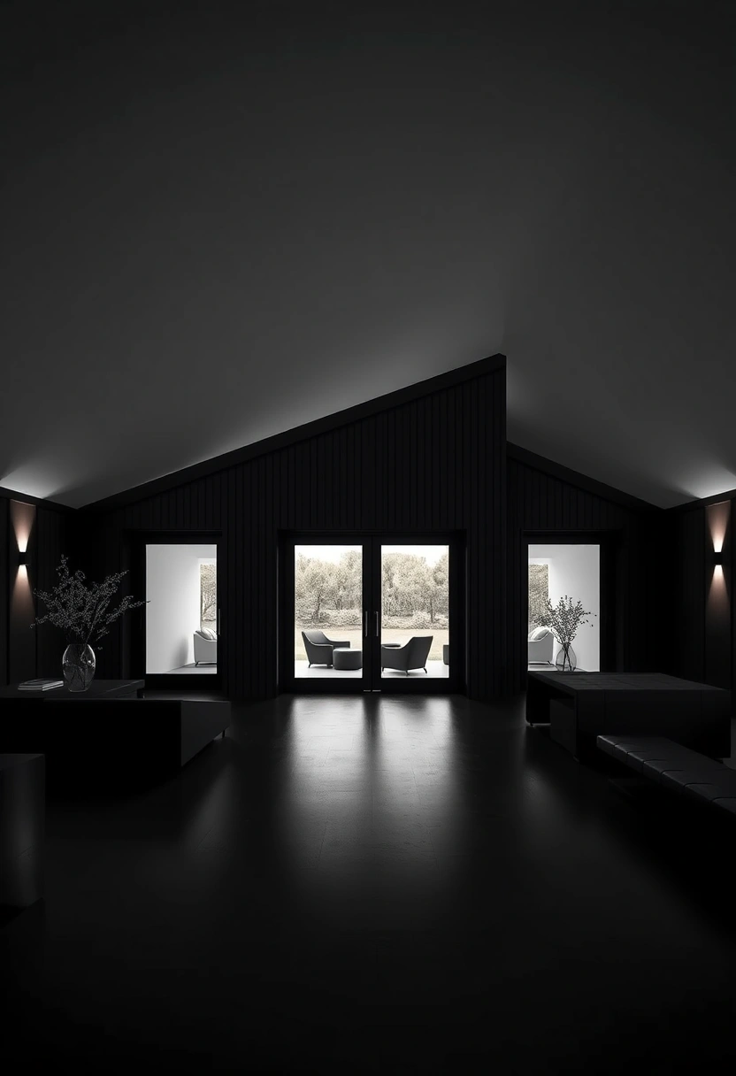 Black barndominium exterior ideas 14