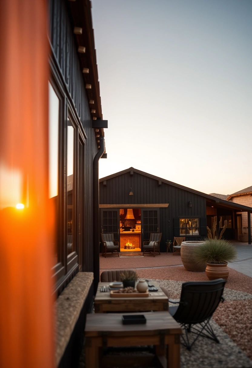 Black barndominium exterior ideas 15