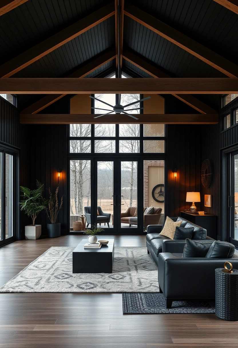 Black barndominium exterior ideas 3