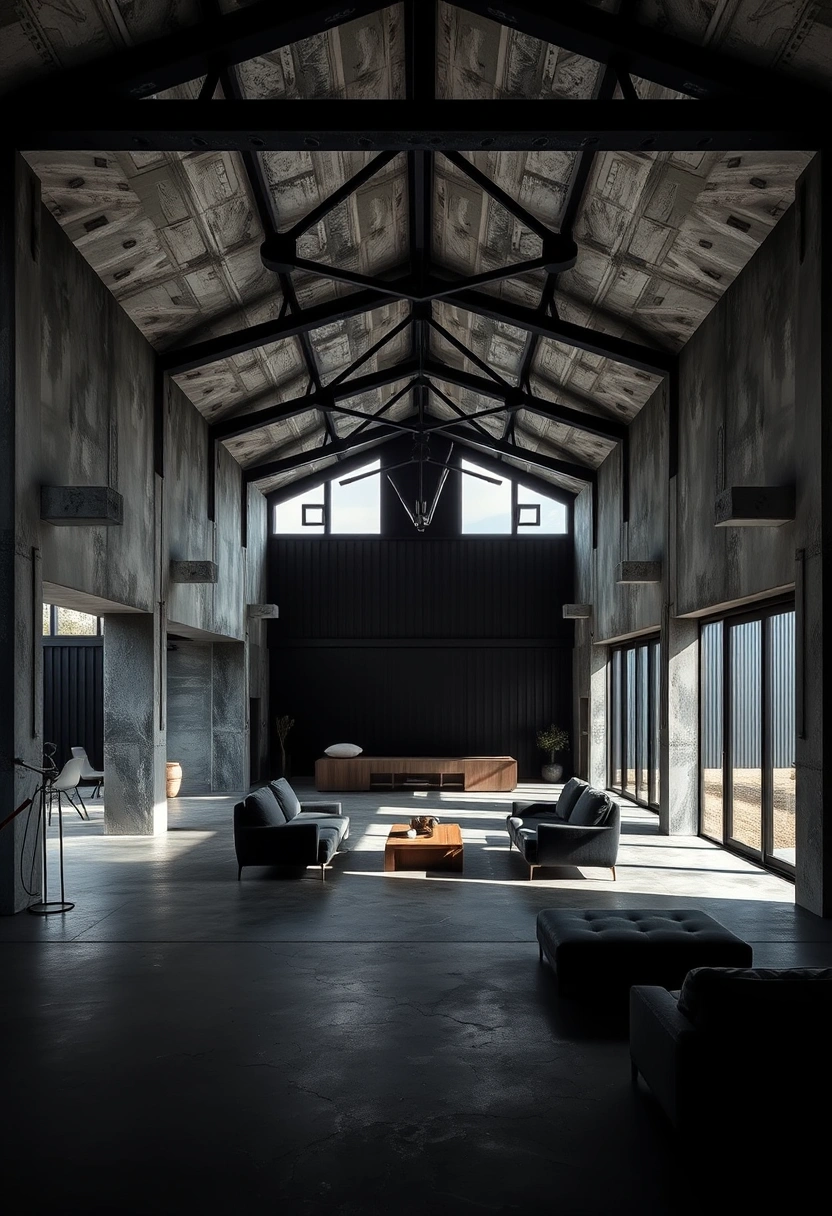 Black barndominium exterior ideas 4