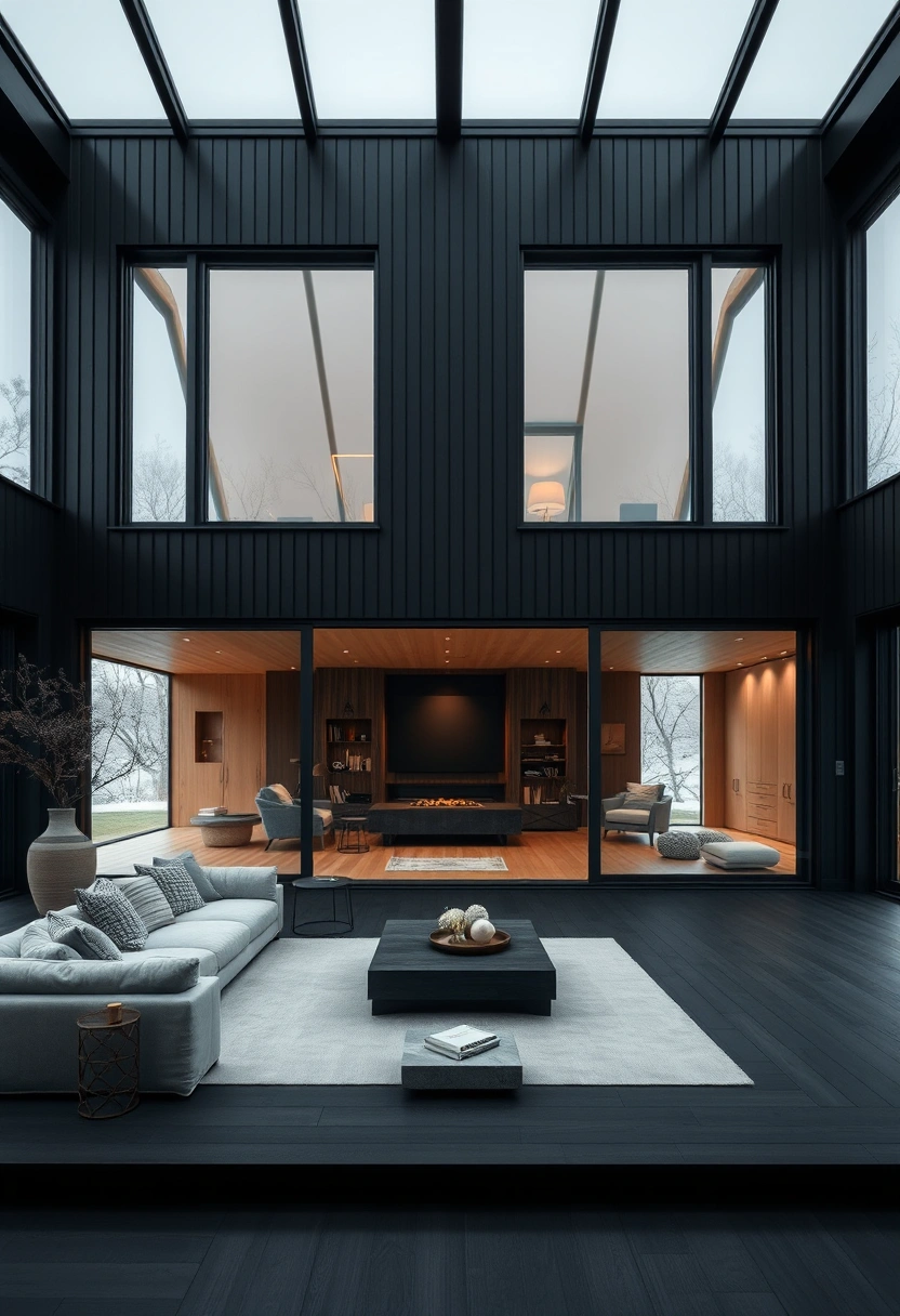 Black barndominium exterior ideas 7
