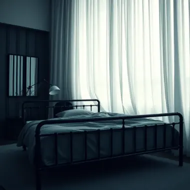 Black bedframe bedroom ideas 1