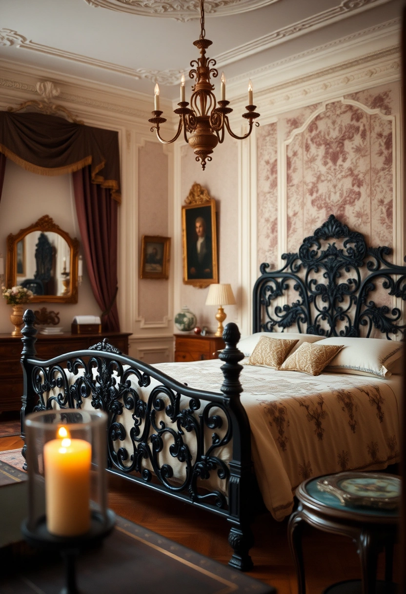 Black bedframe bedroom ideas 14