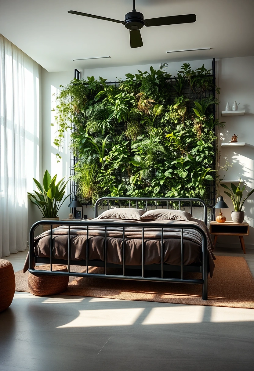 Black bedframe bedroom ideas 17