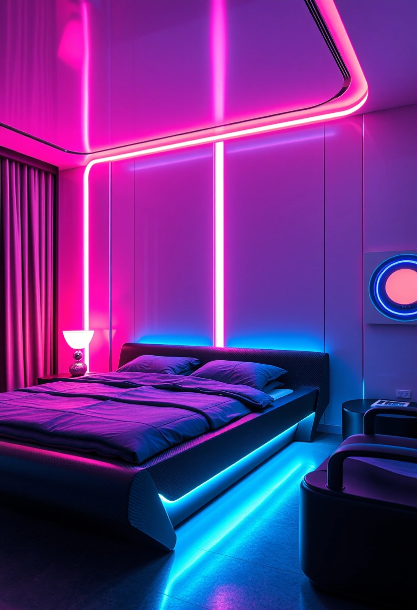 Black bedframe bedroom ideas 8