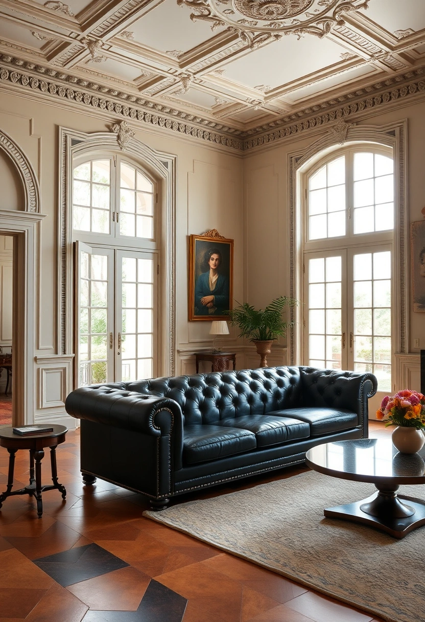 Black couch living room ideas 13