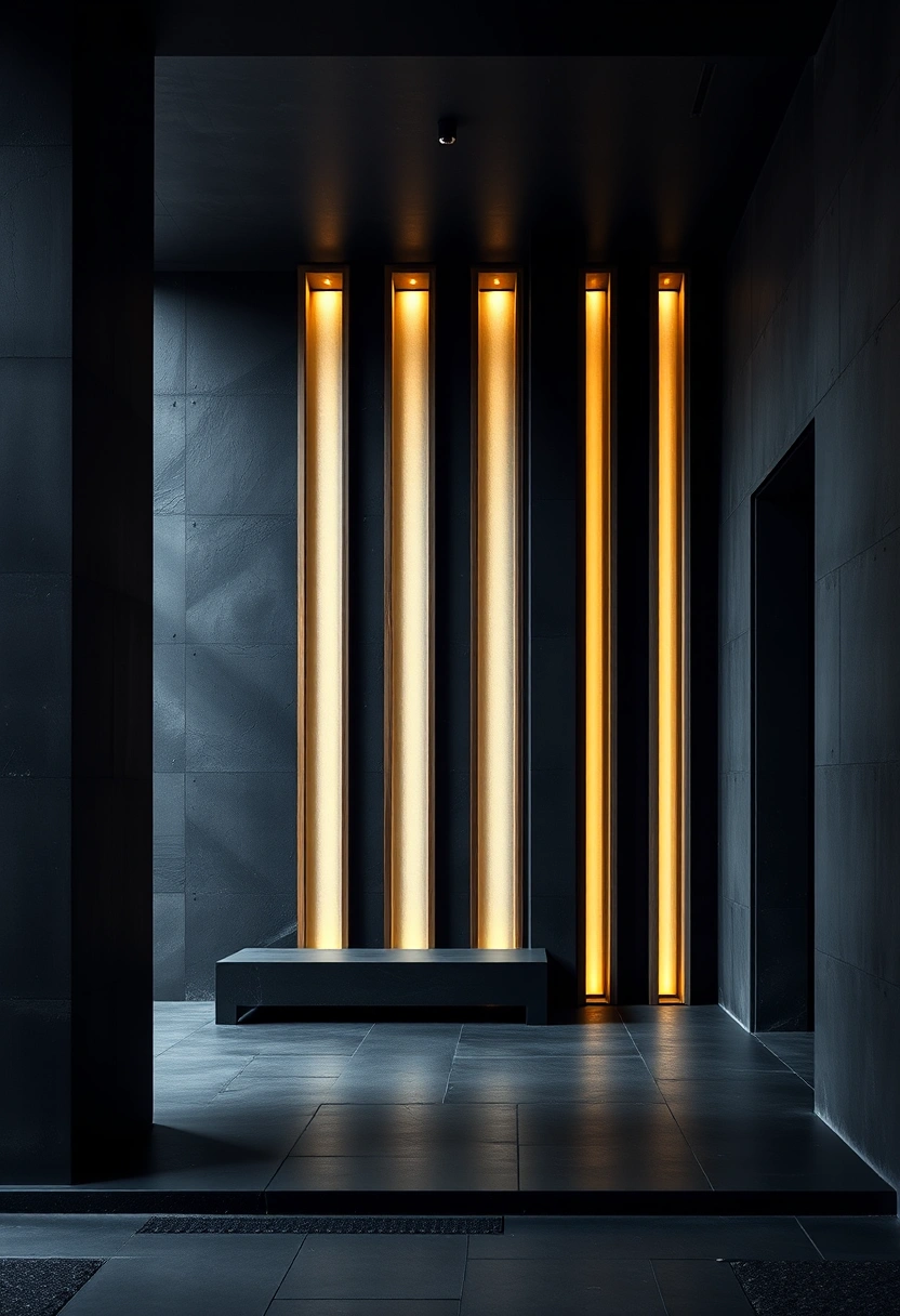 Black house exterior wood accents ideas 11