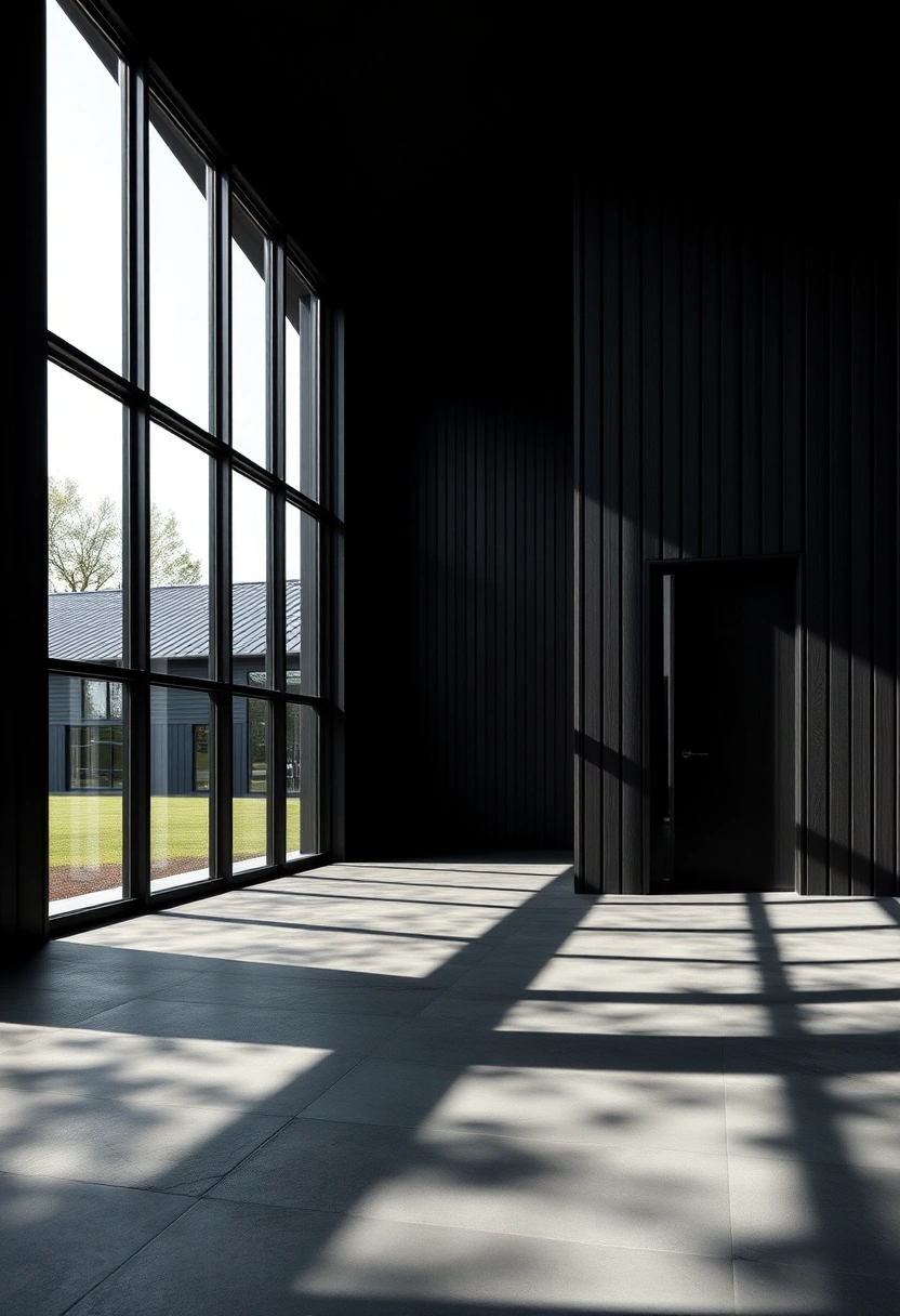Black modern farmhouse exterior ideas 17