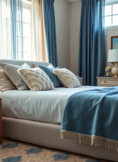 Blue and cream bedroom ideas 1