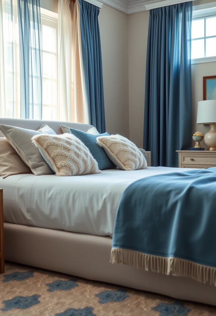 Blue and cream bedroom ideas 1