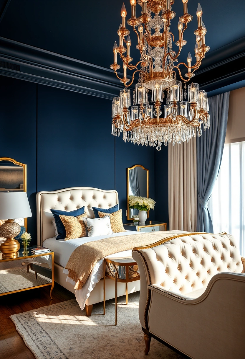 Blue and cream bedroom ideas 11