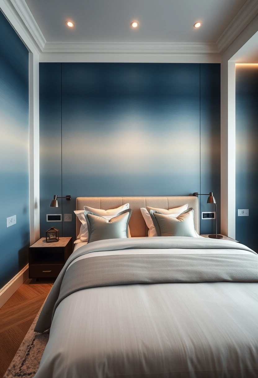 Blue and cream bedroom ideas 14