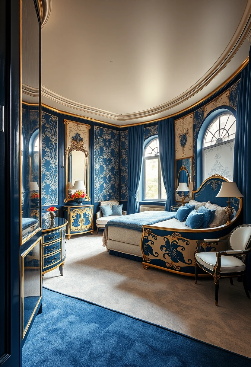 Blue and cream bedroom ideas 20