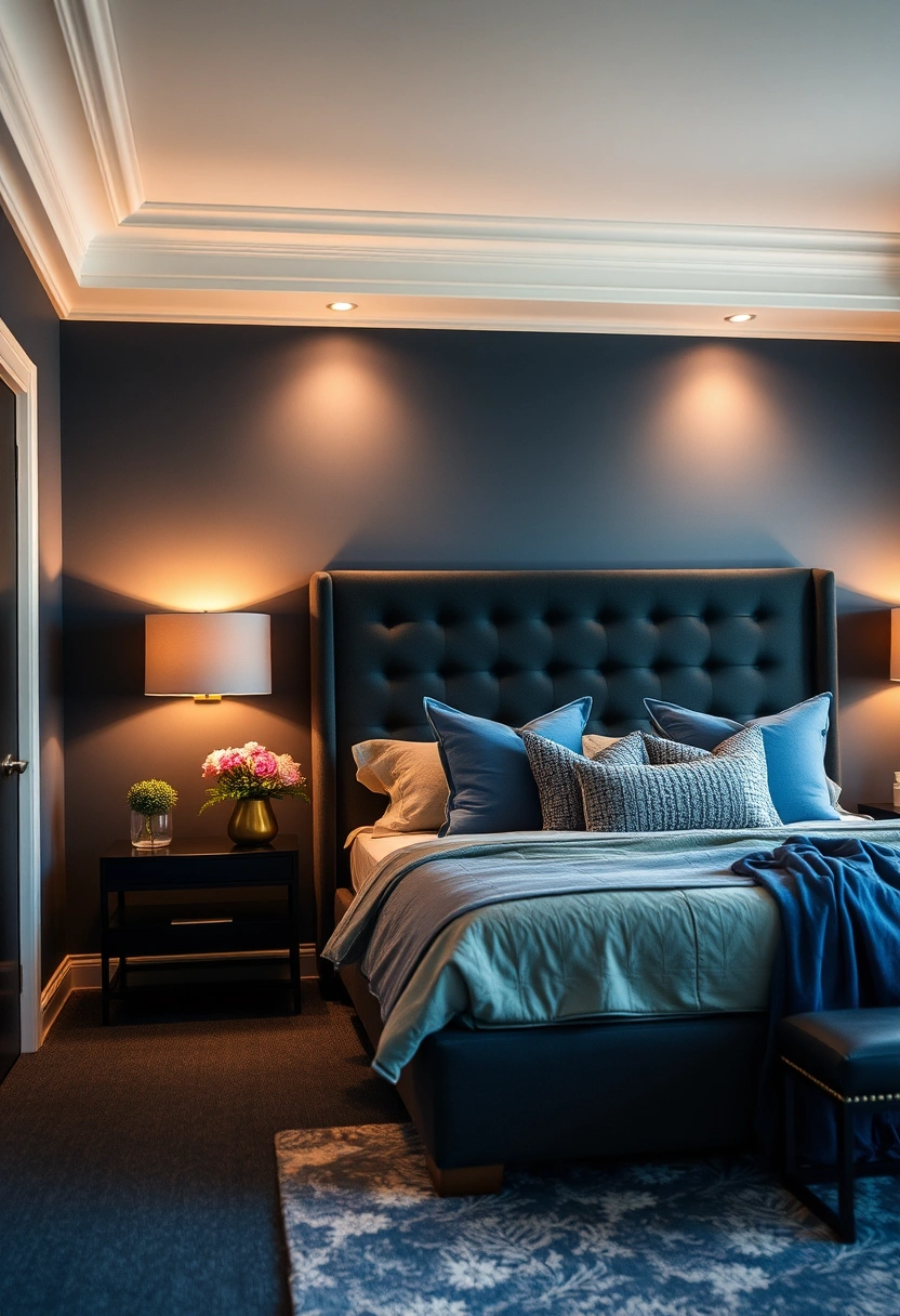 Blue and grey bedroom ideas 13