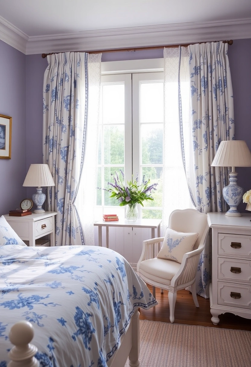 Blue and white bedroom ideas 10