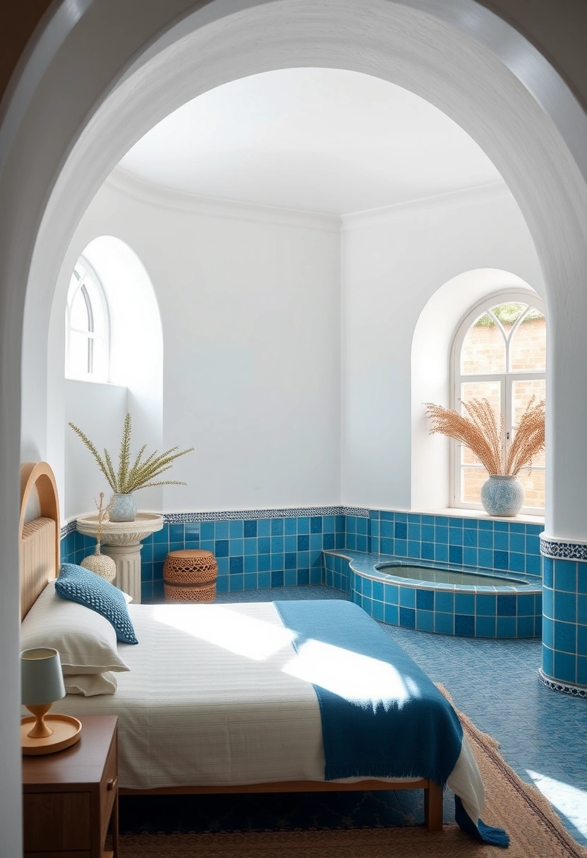 Blue and white bedroom ideas 12