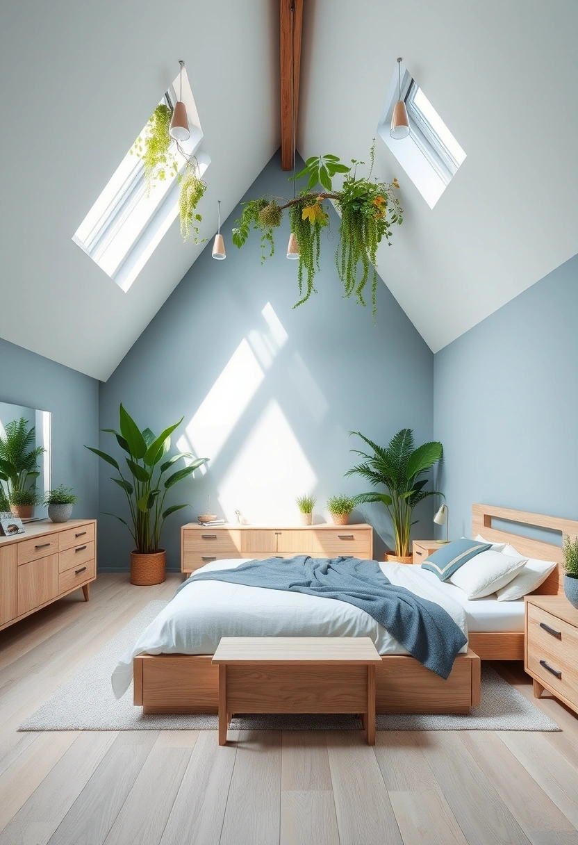 Blue and white bedroom ideas 16