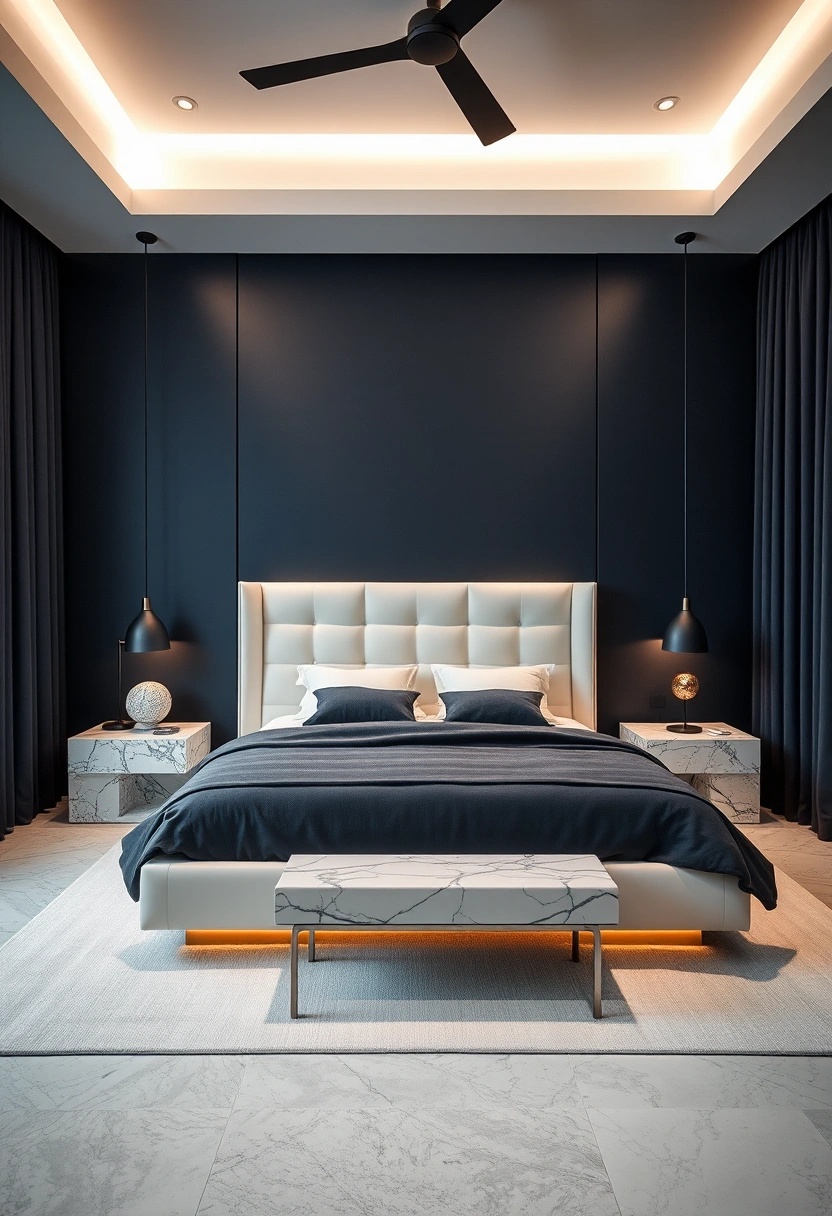 Blue and white bedroom ideas 3