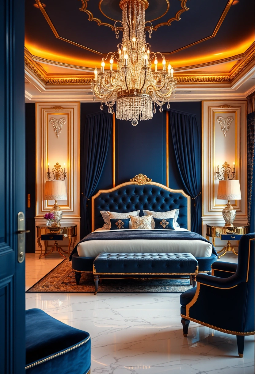 Blue and white bedroom ideas 5