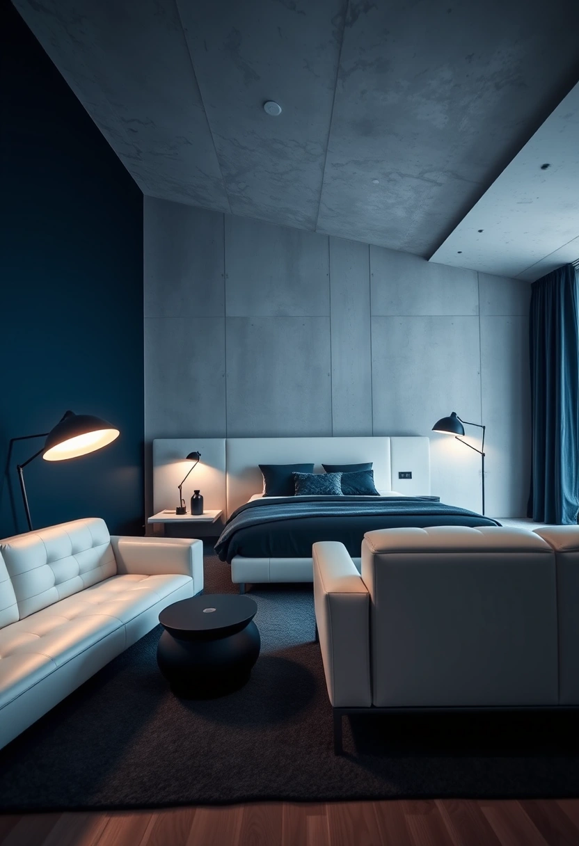 Blue and white bedroom ideas 7
