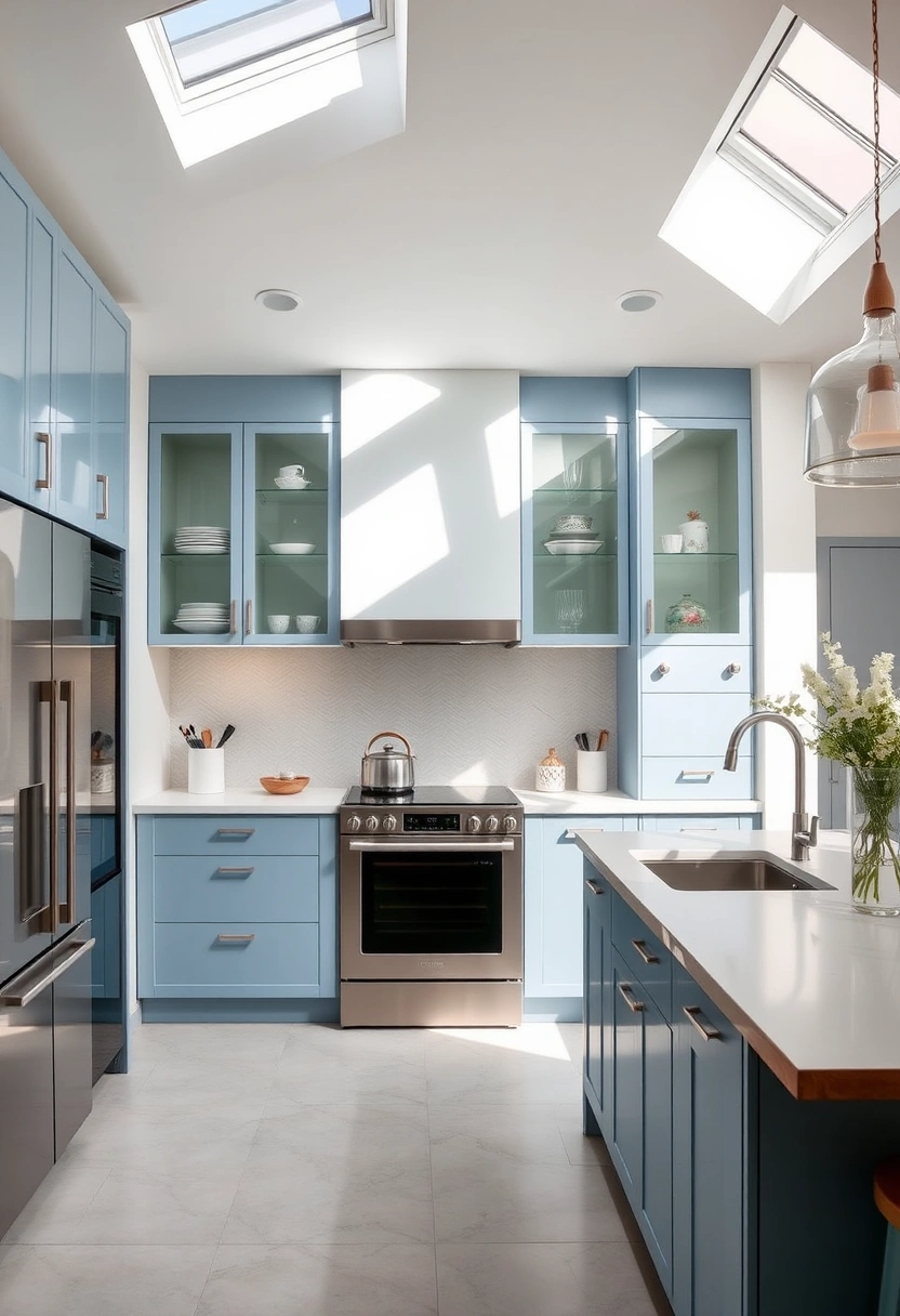 Blue and white kitchen ideas 3