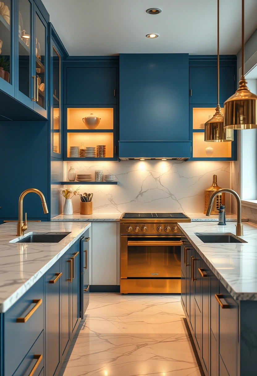 Blue and white kitchen ideas 5