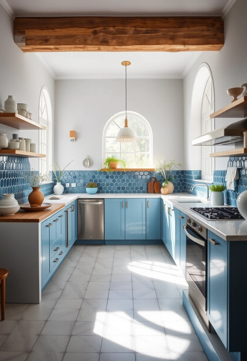Blue and white kitchen ideas 7