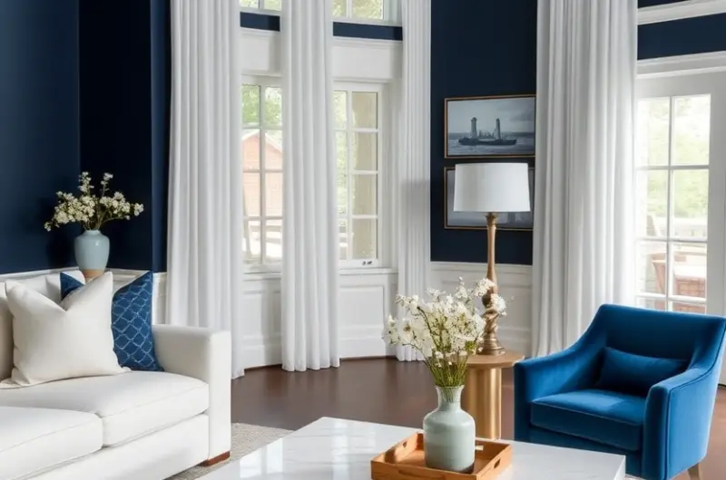 Blue and white living room ideas 1