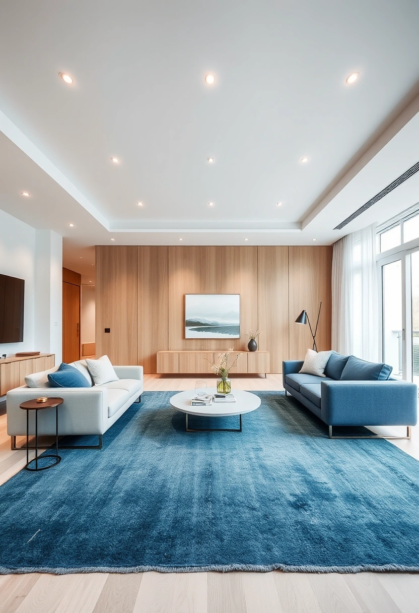 Blue and white living room ideas 2