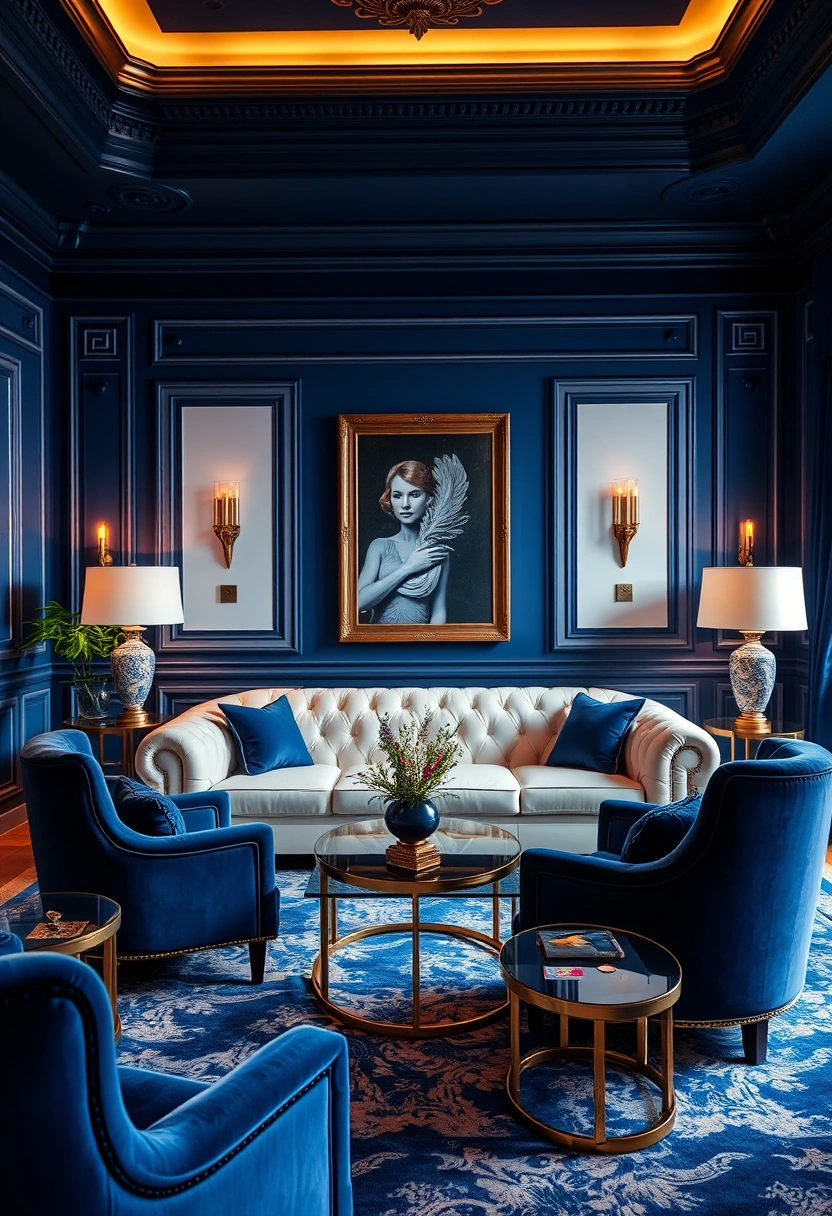 Blue and white living room ideas 3