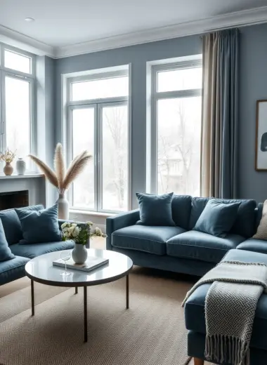 Blue winter decoration ideas 1