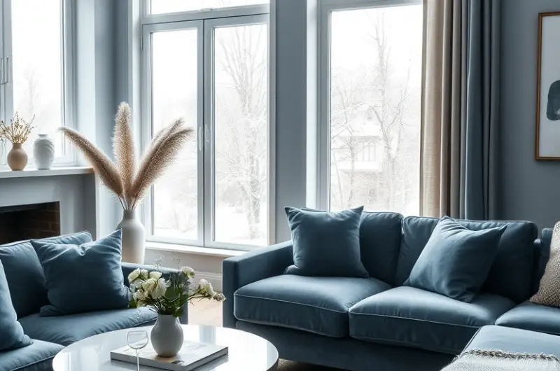 Blue winter decoration ideas 1