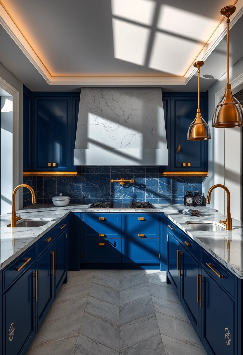 Blue winter decoration ideas 6